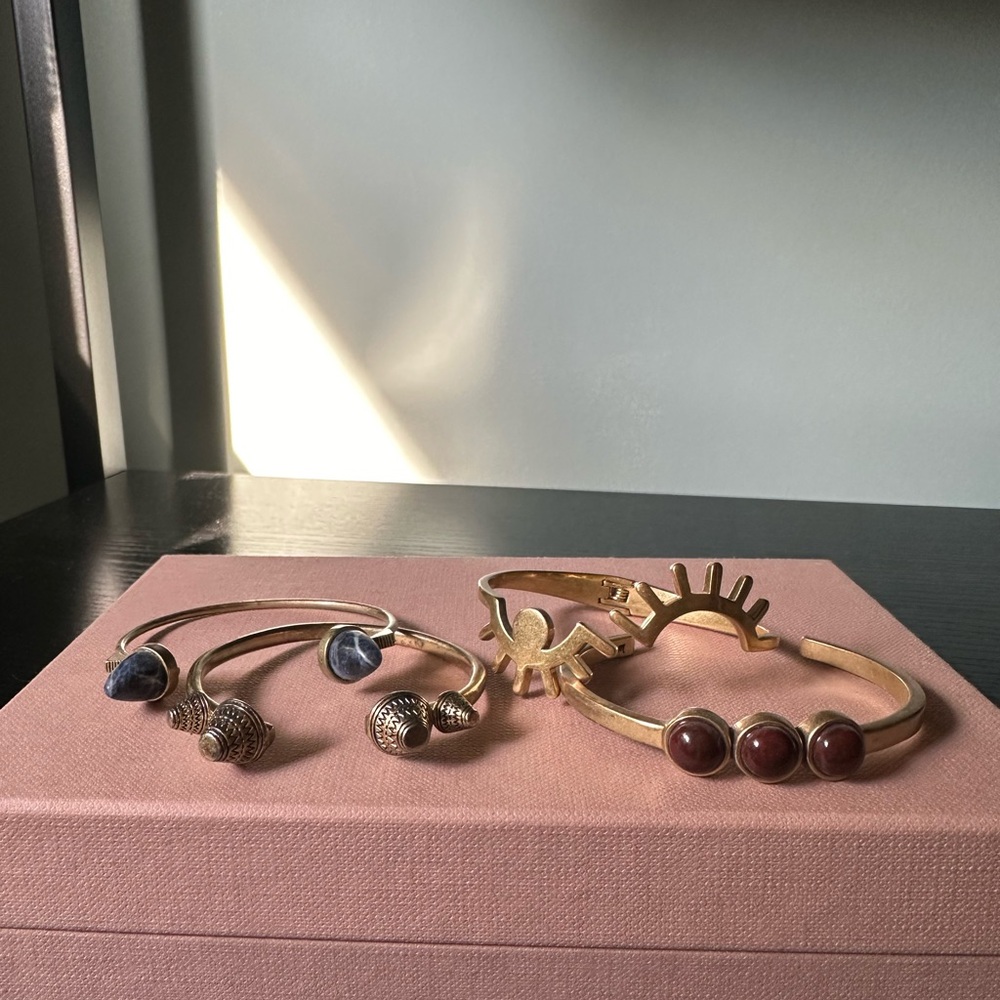 Set of FOUR Madewell Bangles